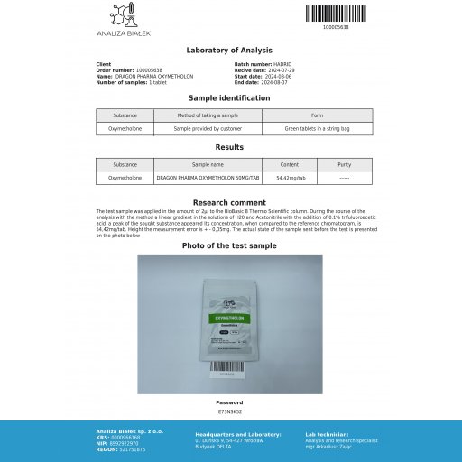 Oxymetholon Dragon Pharma, Europe