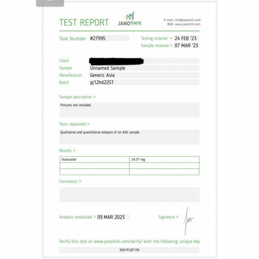 Stanozolol 25mg Generic Asia