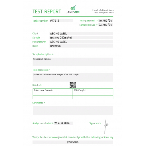 Testosterone Cypionate 250 Stealth Labs